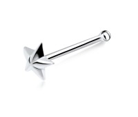 Star Silver Bone Nose Stud NSKD-604